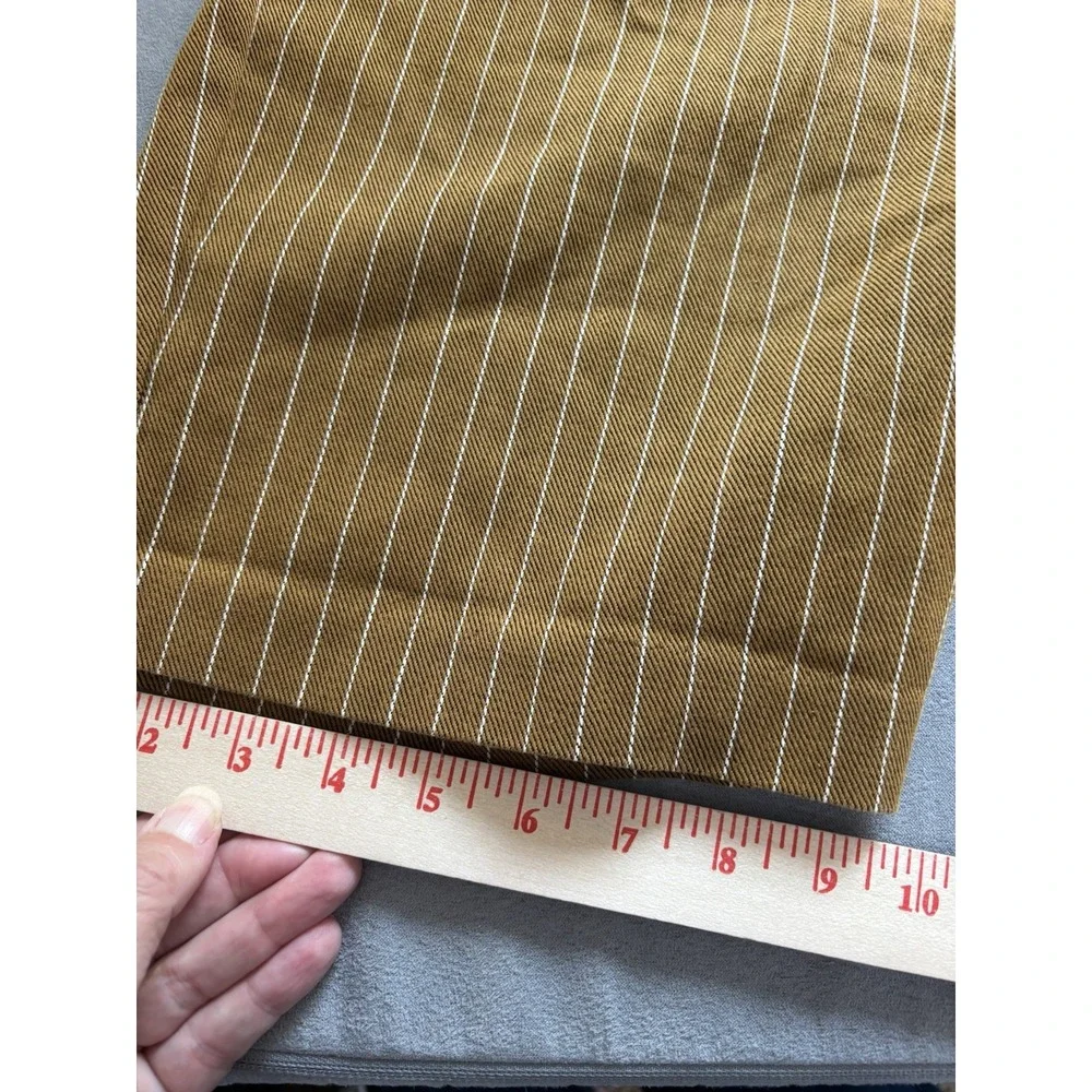 Vintage 70s Lane Bryant Pinstripe High Rise Bermuda Short S Twee Preppy Academia